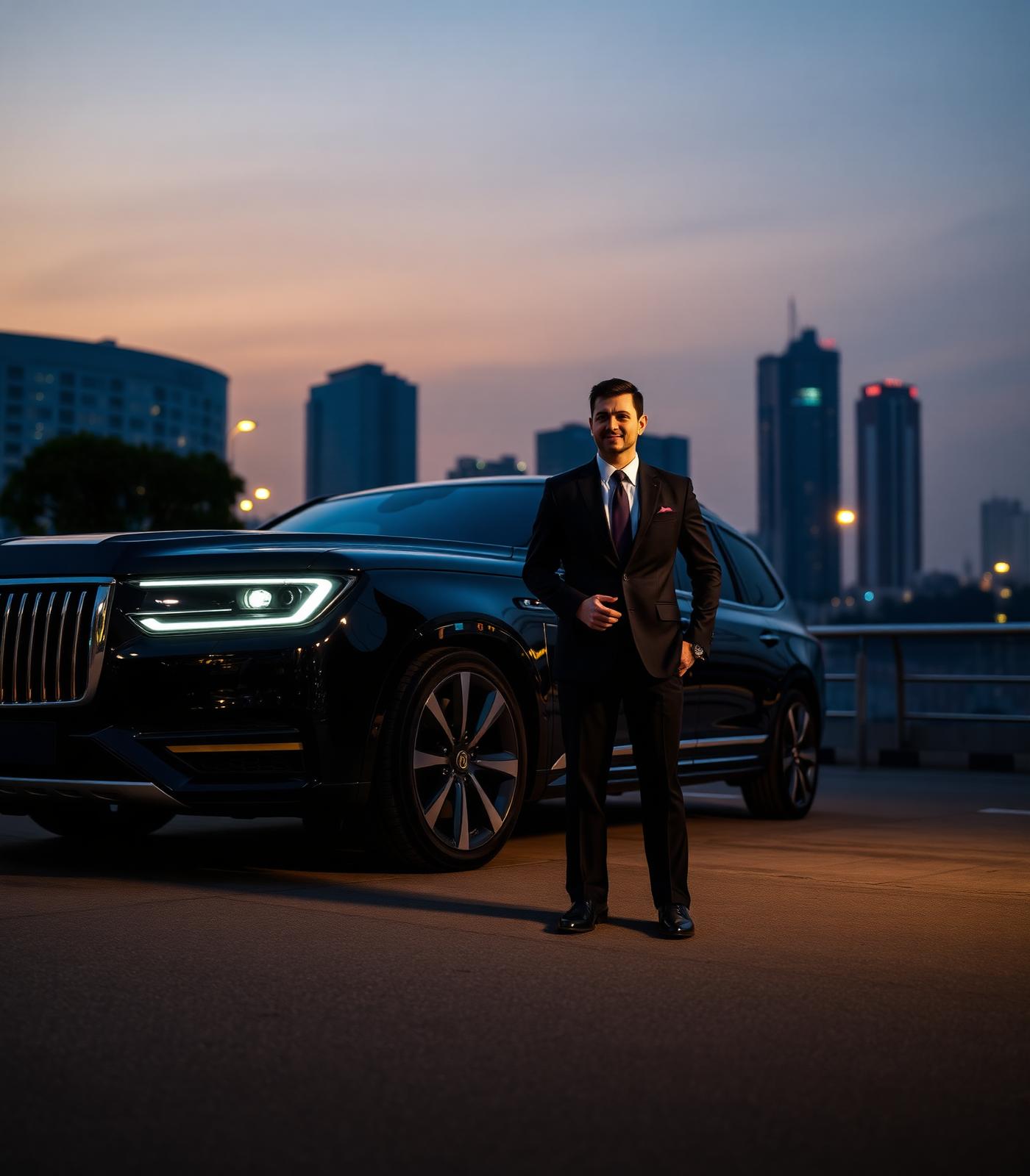 Luxury SUV with professional chauffeur in Dhaka